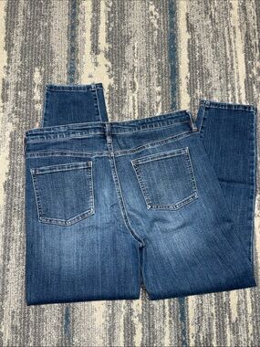 Size 12 / 32 Buffalo David Bitton Dark Blue High-Rise Stretch Skinny Jeans